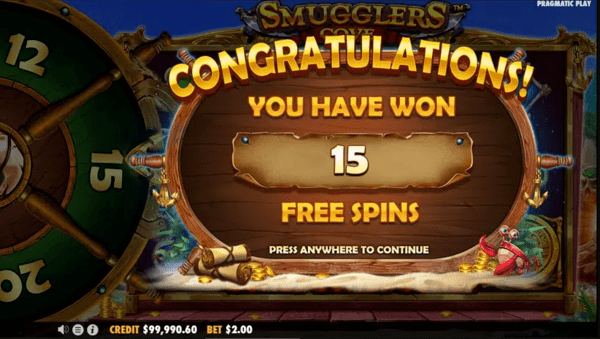 Smugglers Cove Free spins